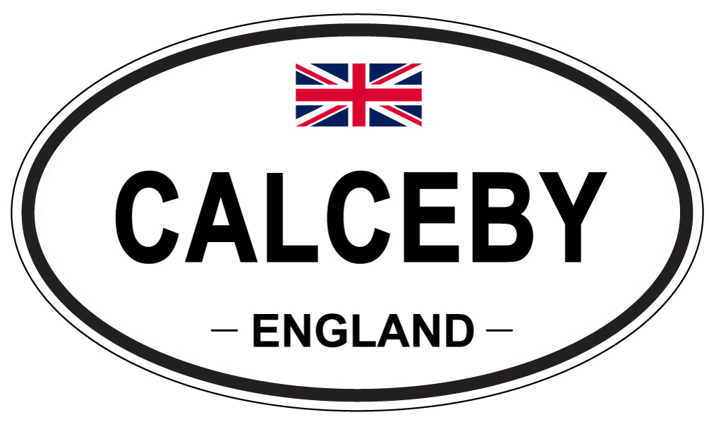 CALCEBY, ENGLAND - Oval Sticker