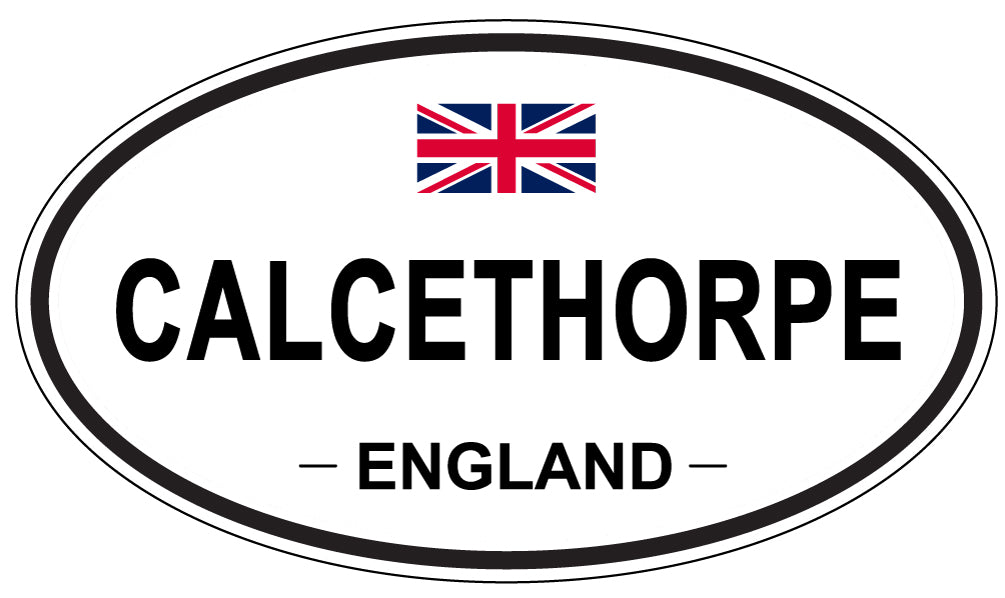 CALCETHORPE, ENGLAND - Oval Sticker
