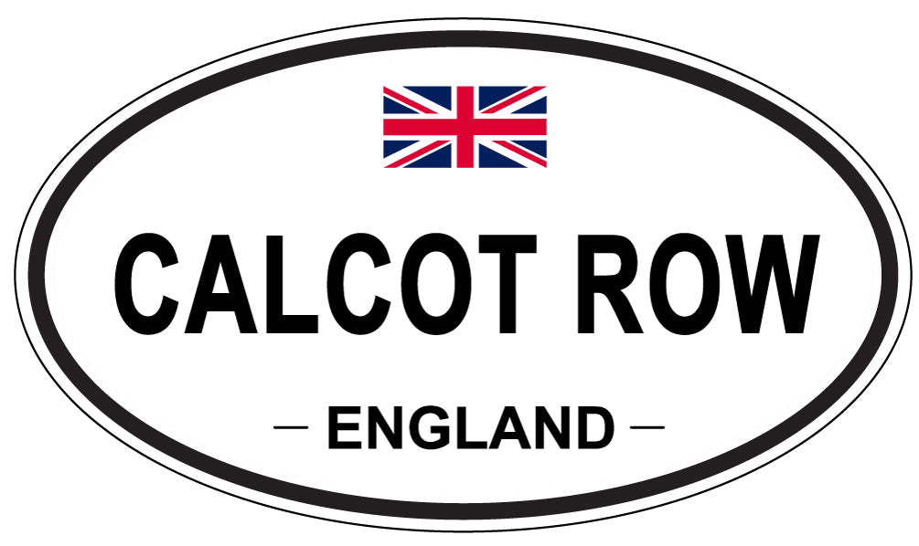 CALCOT ROW, ENGLAND - Oval Sticker