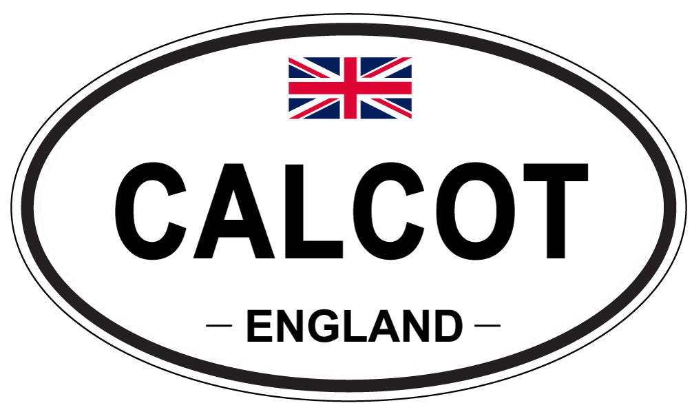 CALCOT, England - Oval Magnet