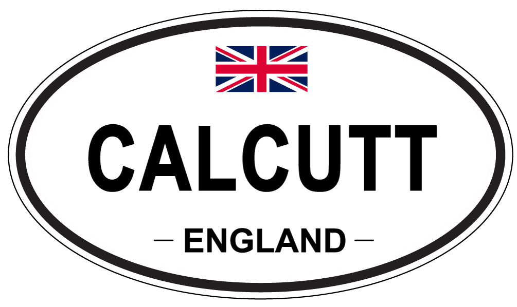 CALCUTT, ENGLAND - Oval Sticker