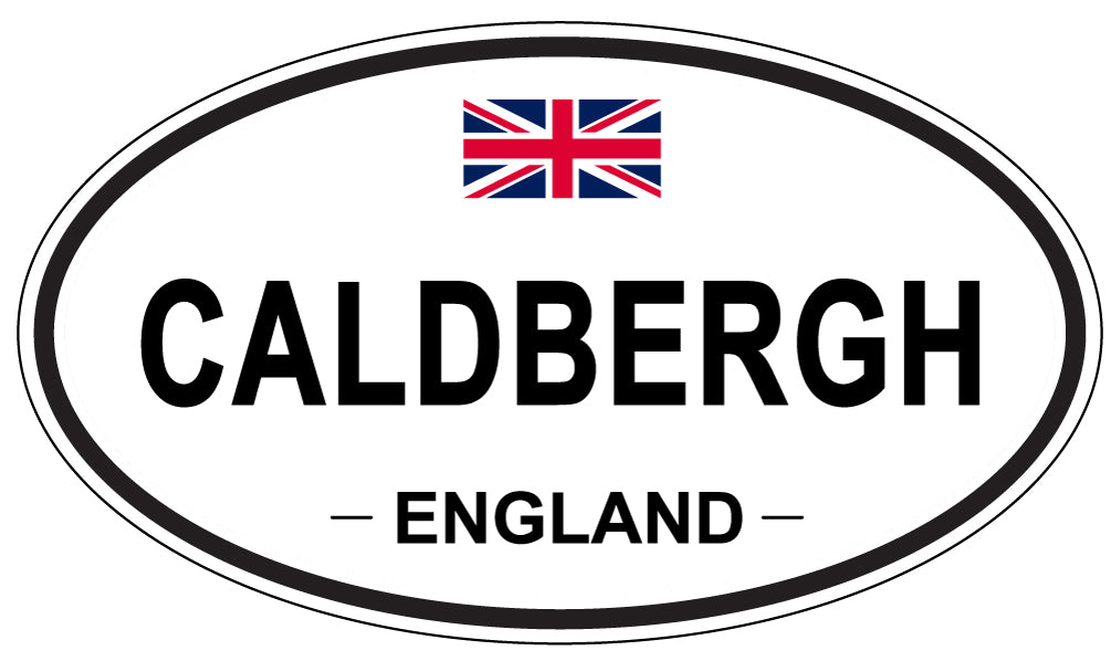 CALDBERGH, ENGLAND - Oval Sticker