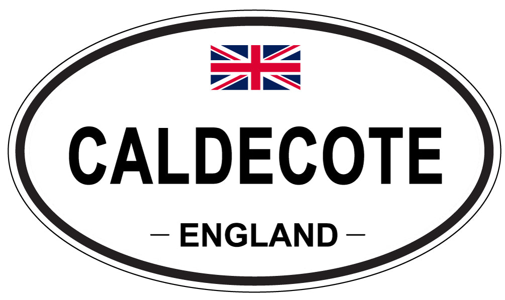 CALDECOTE, ENGLAND - Oval Sticker