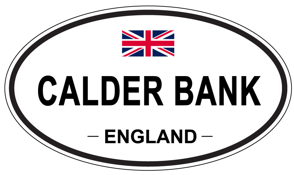 CALDER BANK, ENGLAND - Oval Sticker