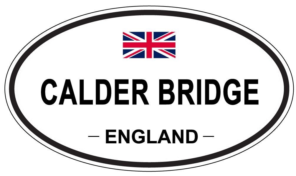 CALDER BRIDGE, ENGLAND - Oval Sticker