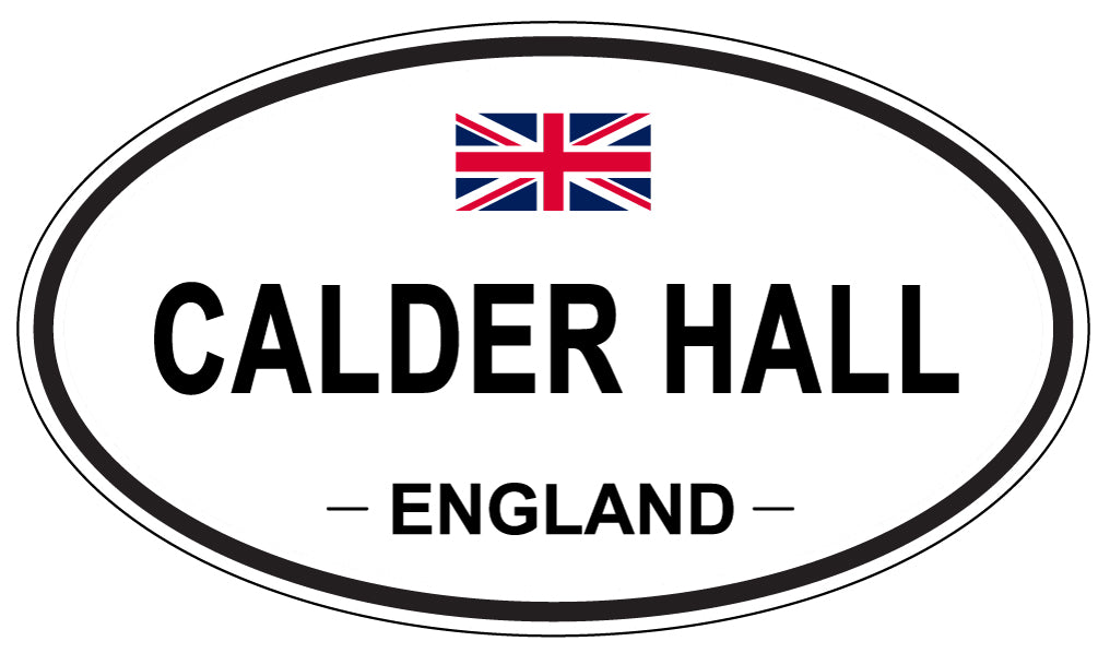 CALDER HALL, ENGLAND - Oval Sticker