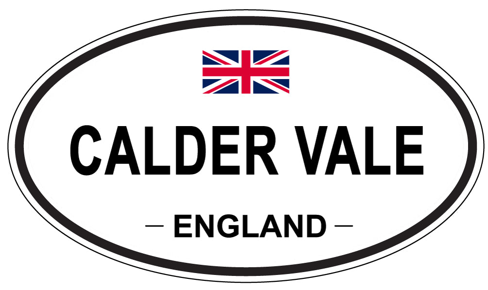 CALDER VALE, ENGLAND - Oval Sticker