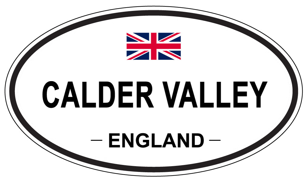 CALDER VALLEY, ENGLAND - Oval Sticker