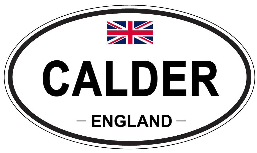 CALDER, ENGLAND - Oval Sticker