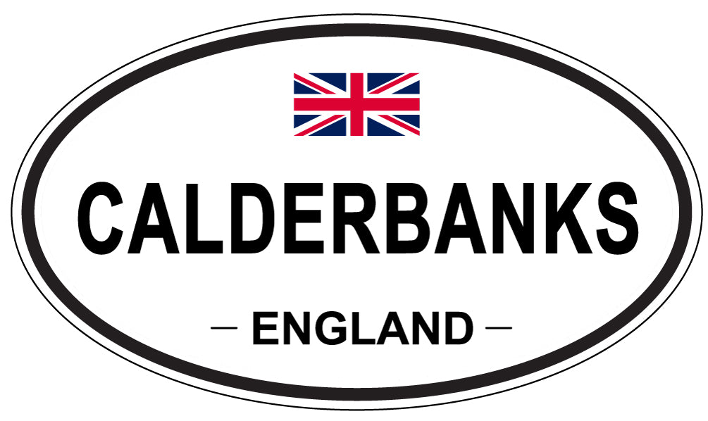 CALDERBANKS, ENGLAND - Oval Sticker