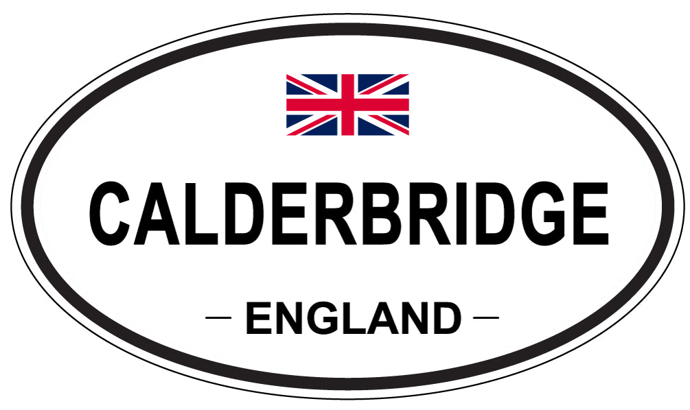 CALDERBRIDGE, ENGLAND - Oval Sticker