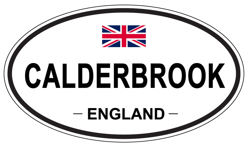 CALDERBROOK, ENGLAND - Oval Sticker