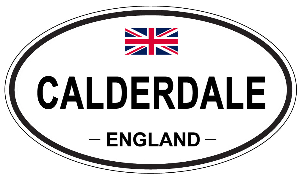 CALDERDALE, ENGLAND - Oval Sticker