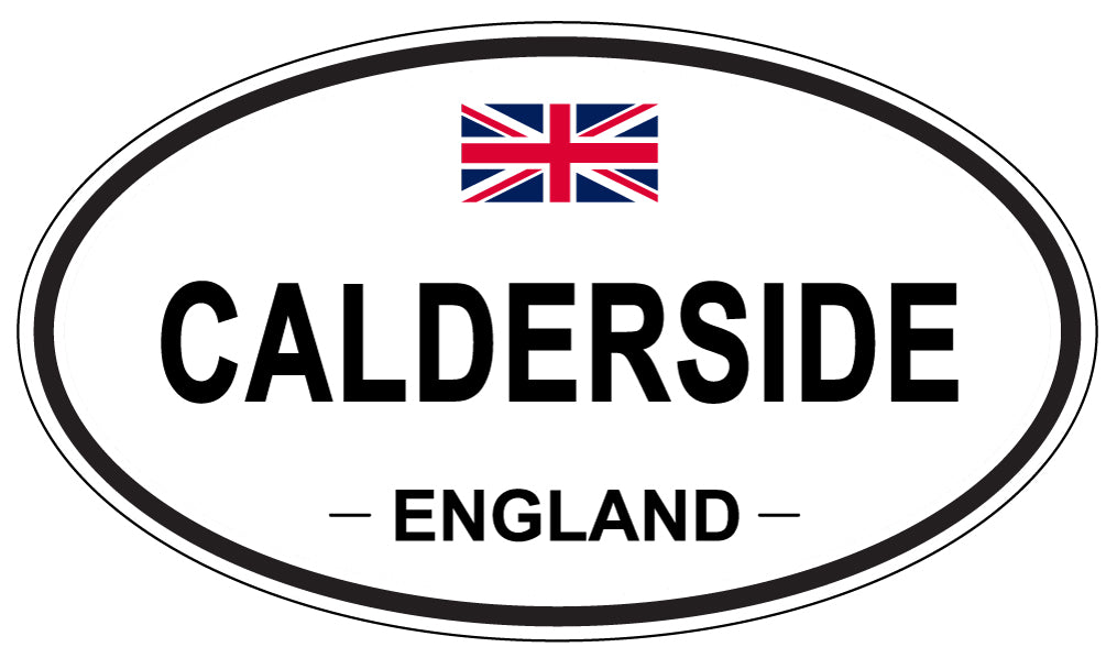 CALDERSIDE, ENGLAND - Oval Sticker