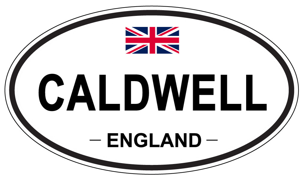 CALDWELL, ENGLAND - Oval Sticker