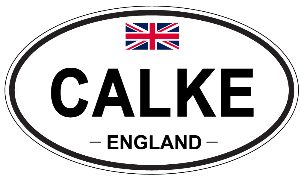 CALKE, ENGLAND - Oval Sticker