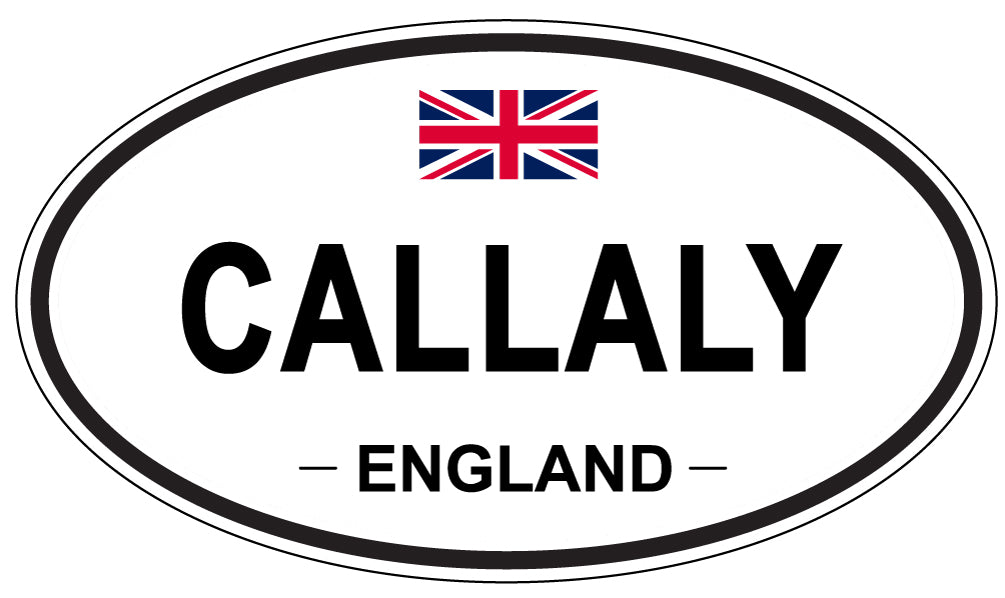 CALLALY, ENGLAND - Oval Sticker