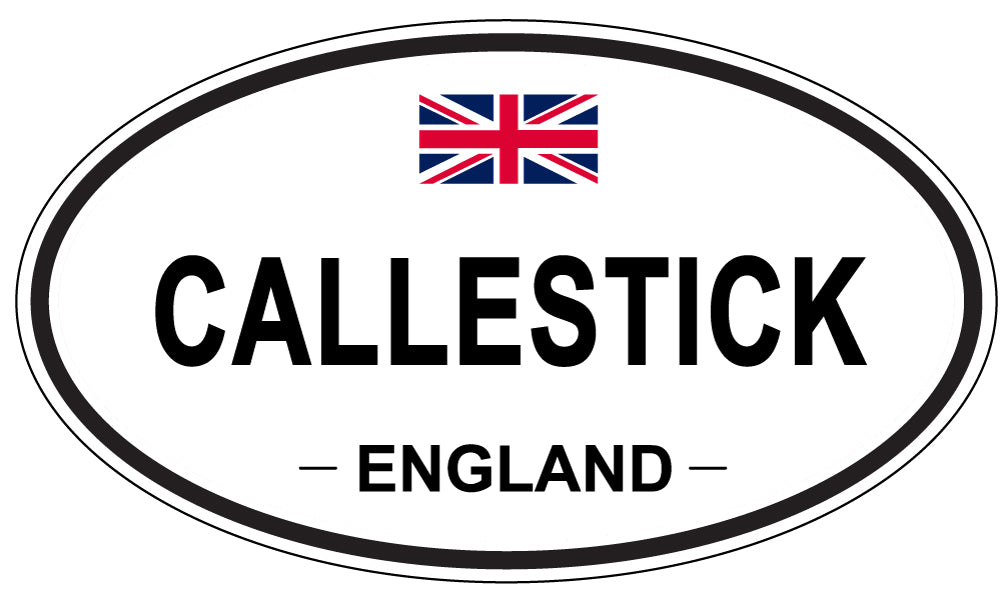 CALLESTICK, ENGLAND - Oval Sticker