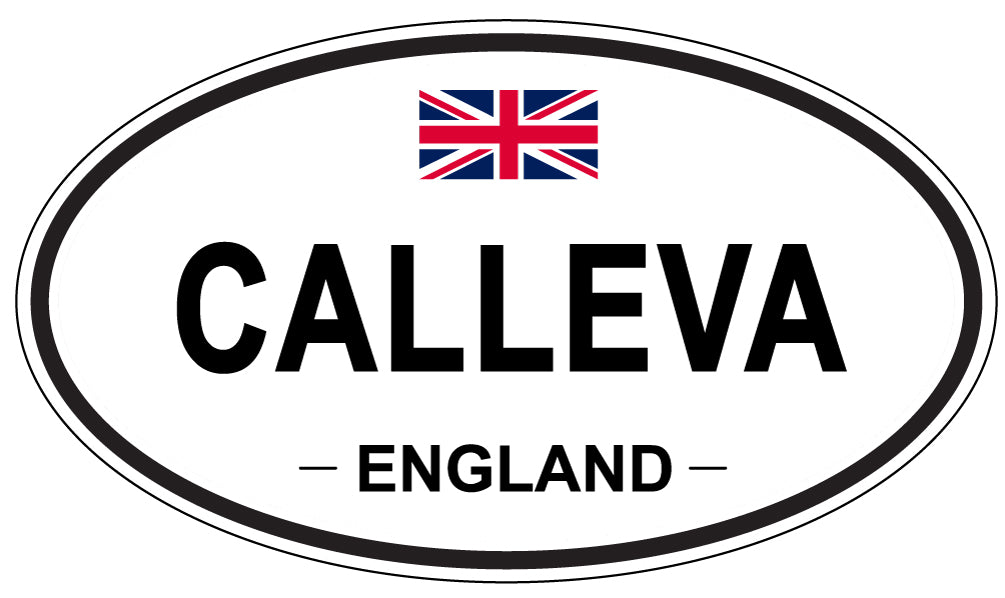 CALLEVA, ENGLAND - Oval Sticker