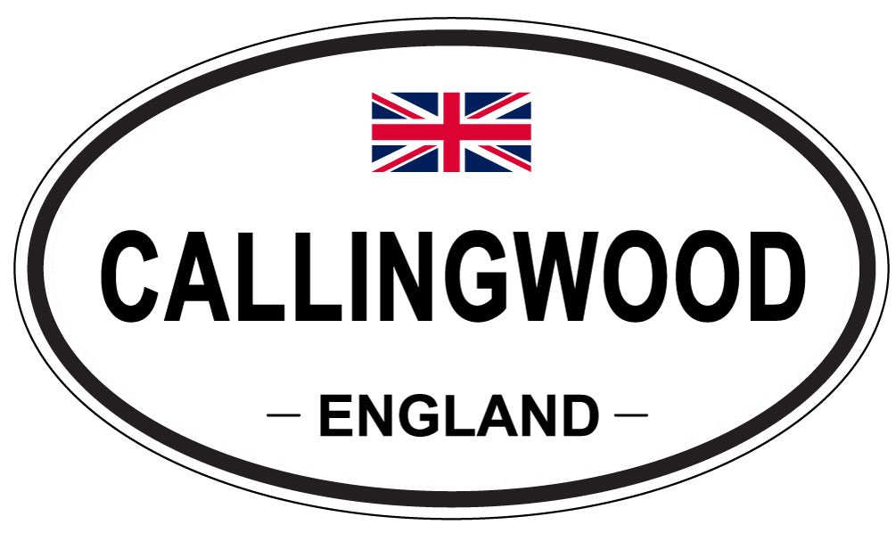 CALLINGWOOD, ENGLAND - Oval Sticker