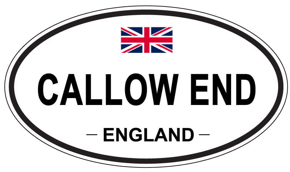 CALLOW END, ENGLAND - Oval Sticker
