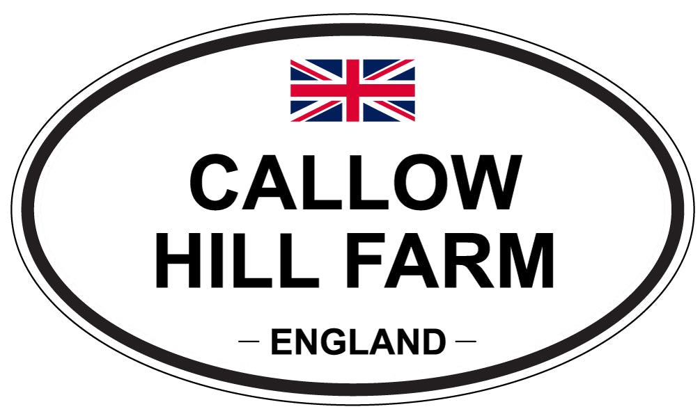 CALLOW HILL FARM, England - Oval Magnet
