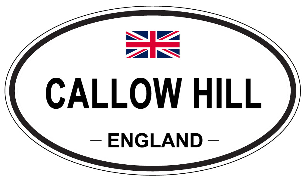 CALLOW HILL, ENGLAND - Oval Sticker