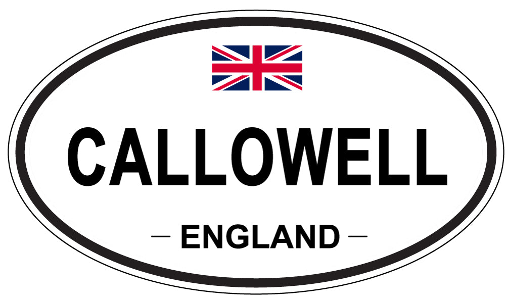 CALLOWELL, ENGLAND - Oval Sticker