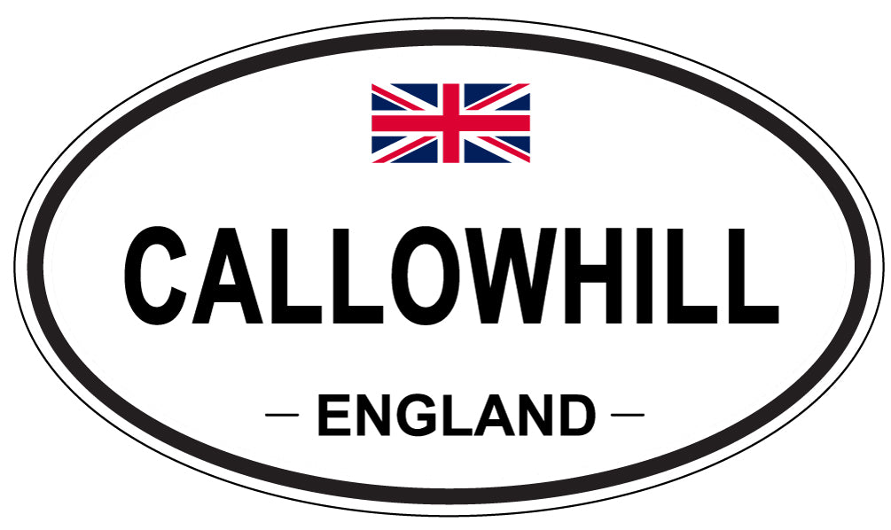 CALLOWHILL, ENGLAND - Oval Sticker