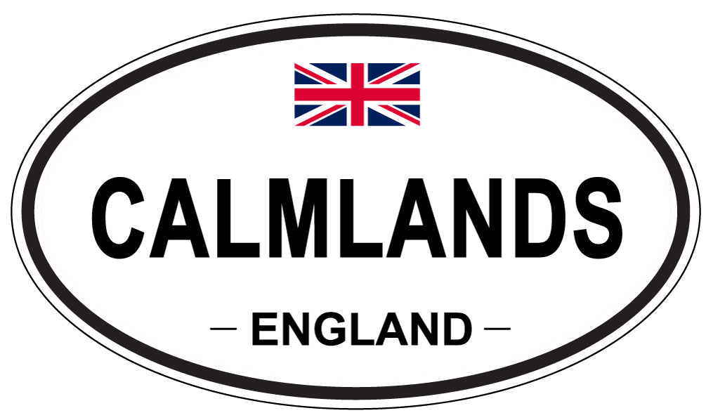 CALMLANDS, ENGLAND - Oval Sticker