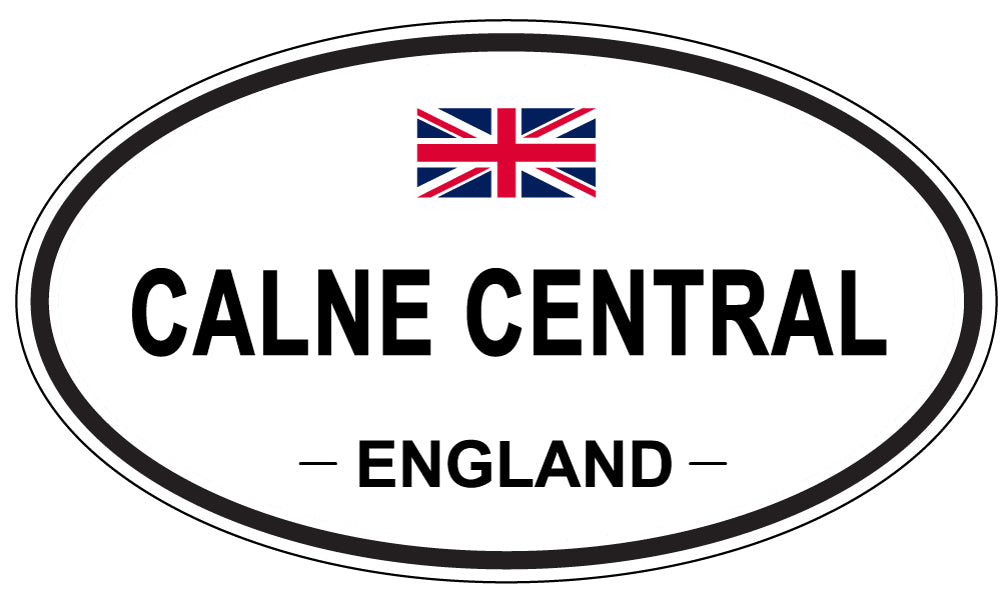 CALNE CENTRAL, ENGLAND - Oval Sticker