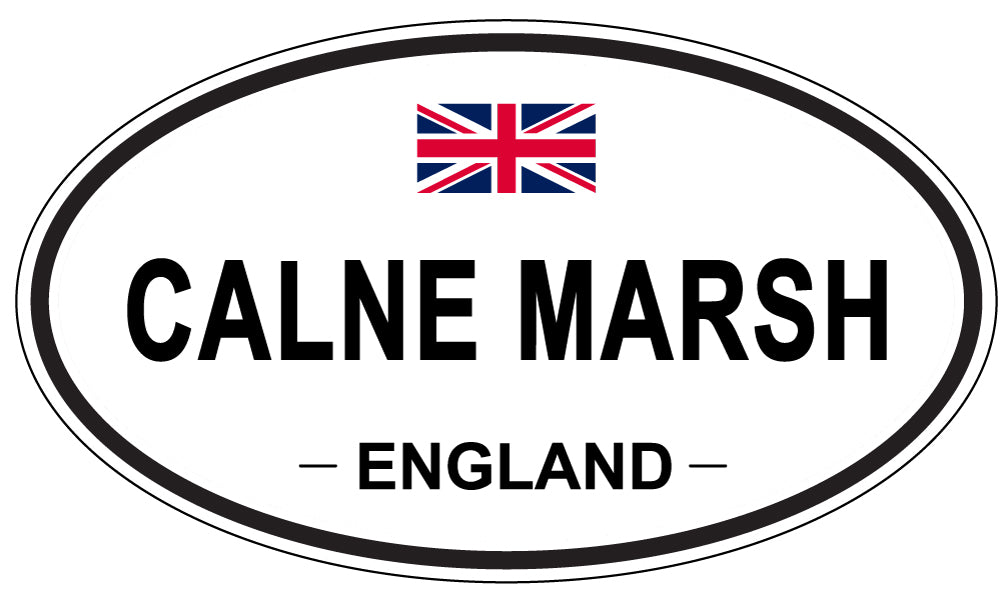 CALNE MARSH, ENGLAND - Oval Sticker
