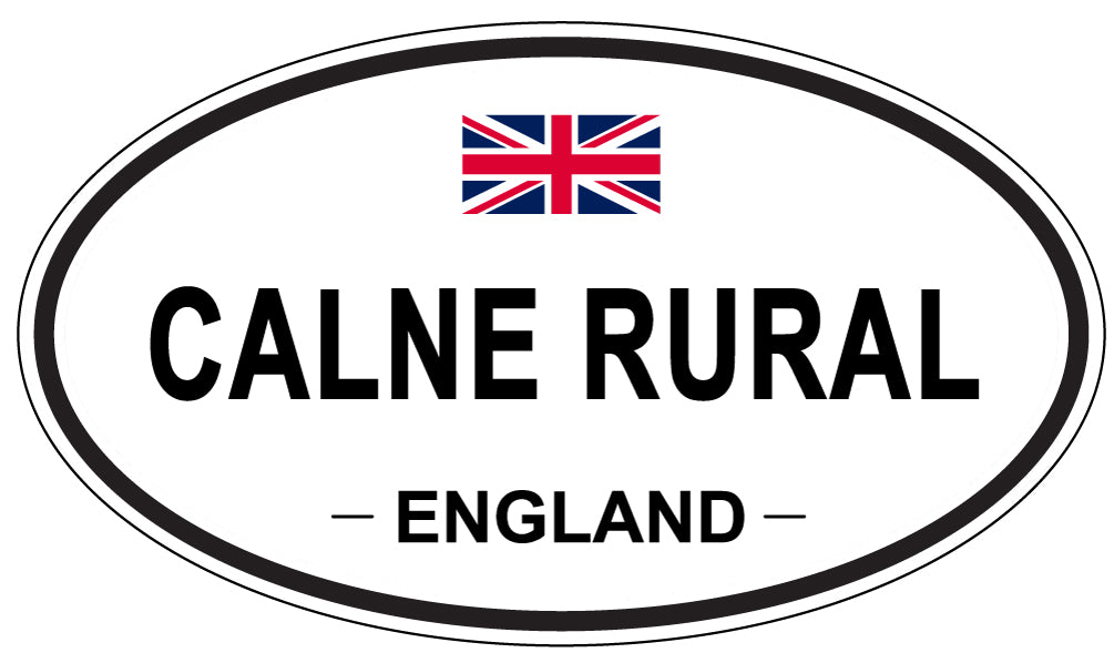 CALNE RURAL, ENGLAND - Oval Sticker
