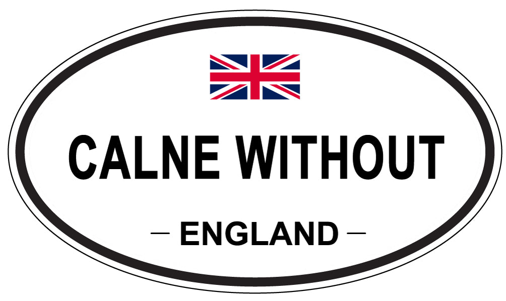 CALNE WITHOUT, England - Oval Magnet