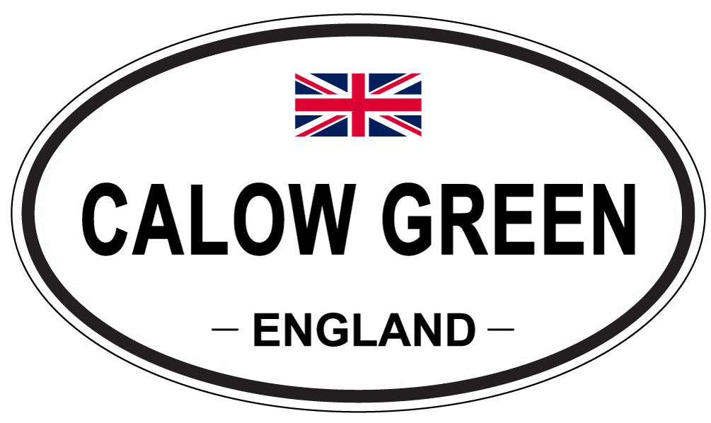CALOW GREEN, ENGLAND - Oval Sticker