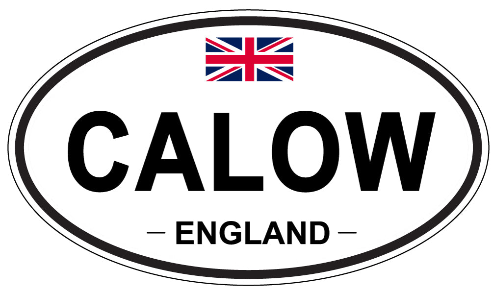 CALOW, ENGLAND - Oval Sticker