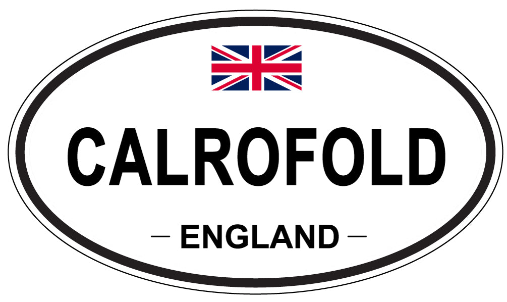 CALROFOLD, ENGLAND - Oval Sticker