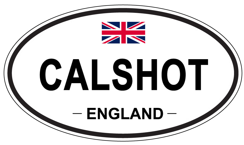 CALSHOT, ENGLAND - Oval Sticker