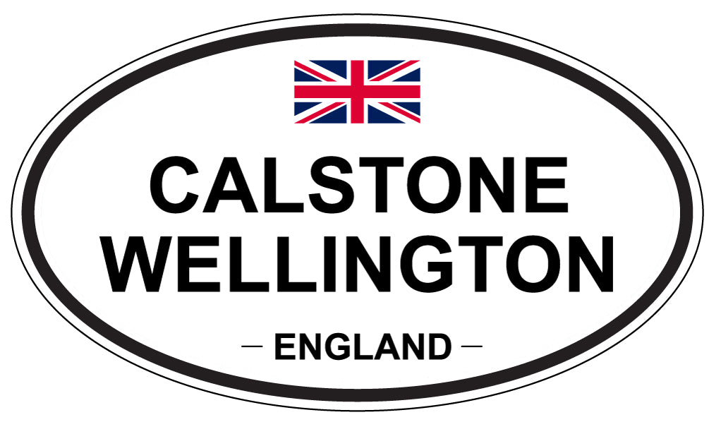 CALSTONE WELLINGTON, ENGLAND - Oval Sticker