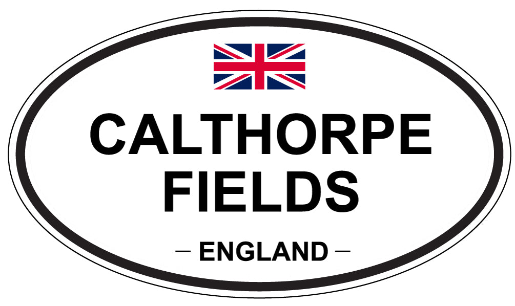 CALTHORPE FIELDS, ENGLAND - Oval Sticker