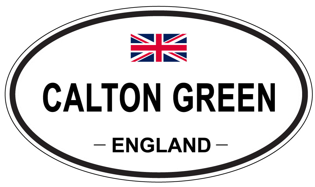 CALTON GREEN, ENGLAND - Oval Sticker