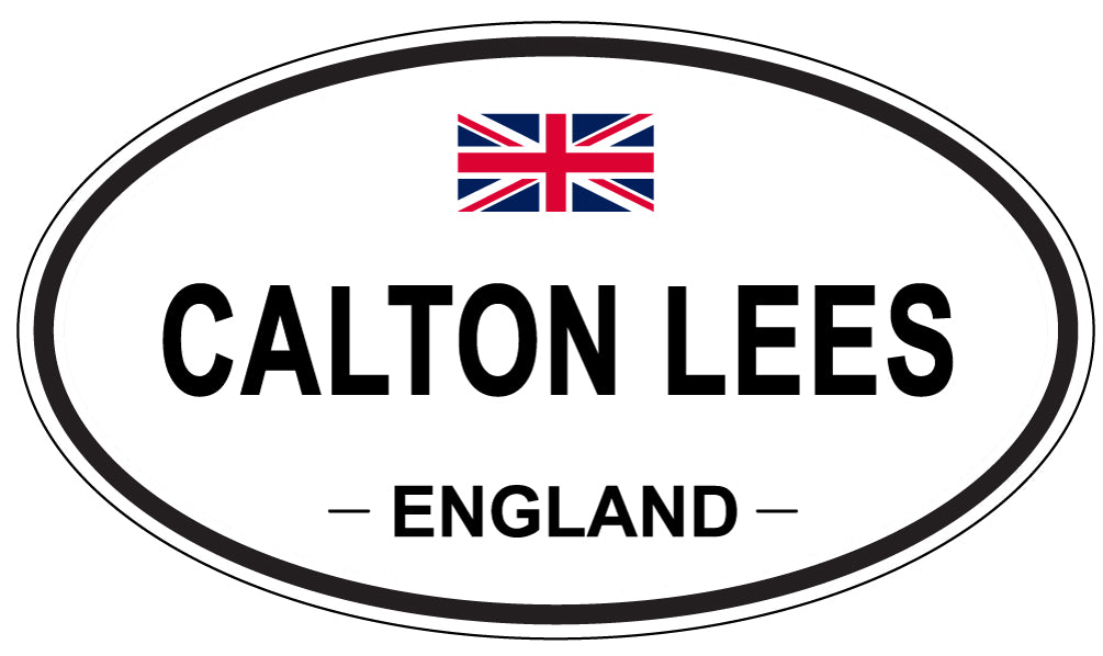 CALTON LEES, ENGLAND - Oval Sticker