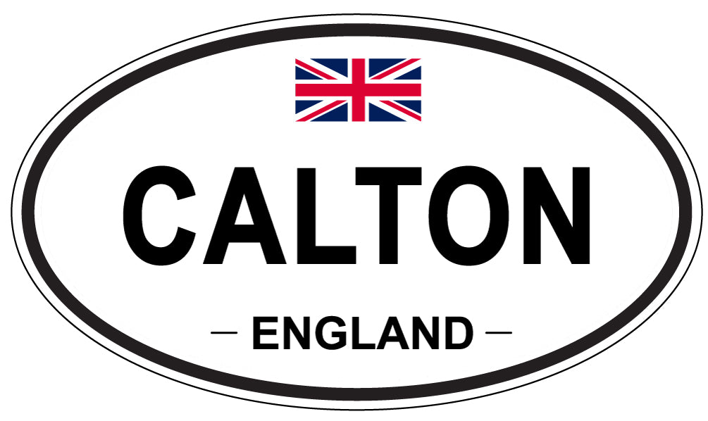 CALTON, ENGLAND - Oval Sticker
