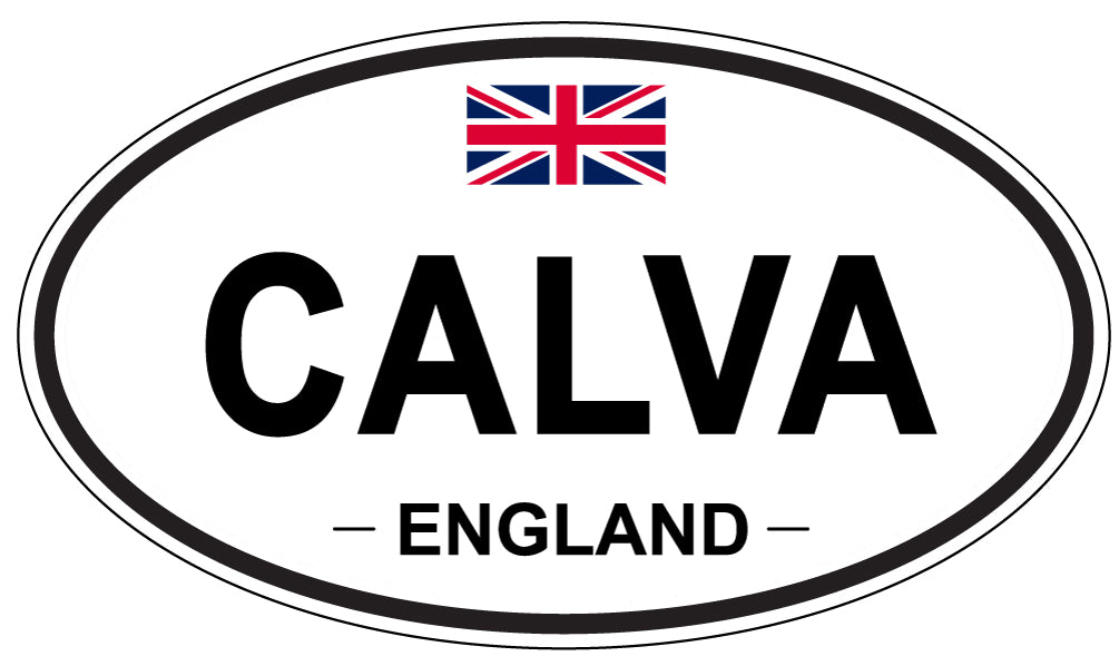 CALVA, ENGLAND - Oval Sticker