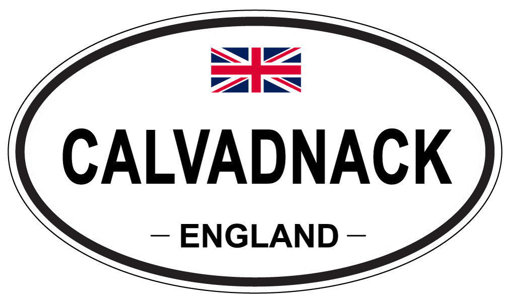 CALVADNACK, ENGLAND - Oval Sticker