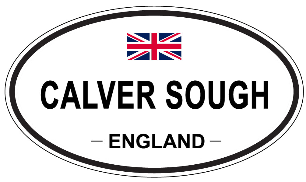 CALVER SOUGH, ENGLAND - Oval Sticker