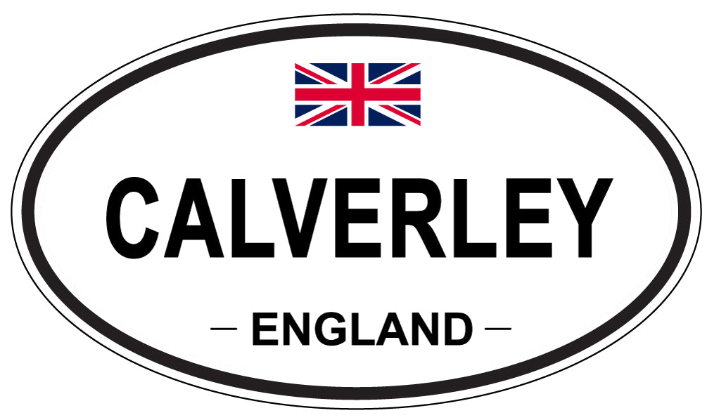 CALVERLEY, ENGLAND - Oval Sticker