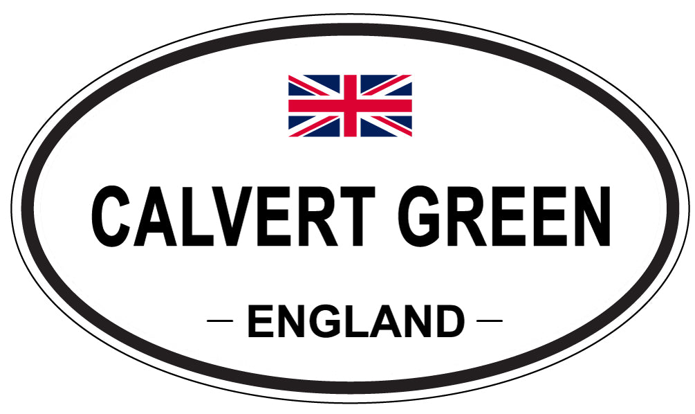 CALVERT GREEN, ENGLAND - Oval Sticker