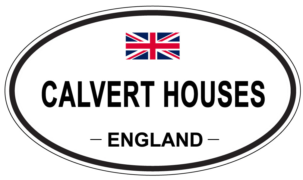 CALVERT HOUSES, England - Oval Magnet