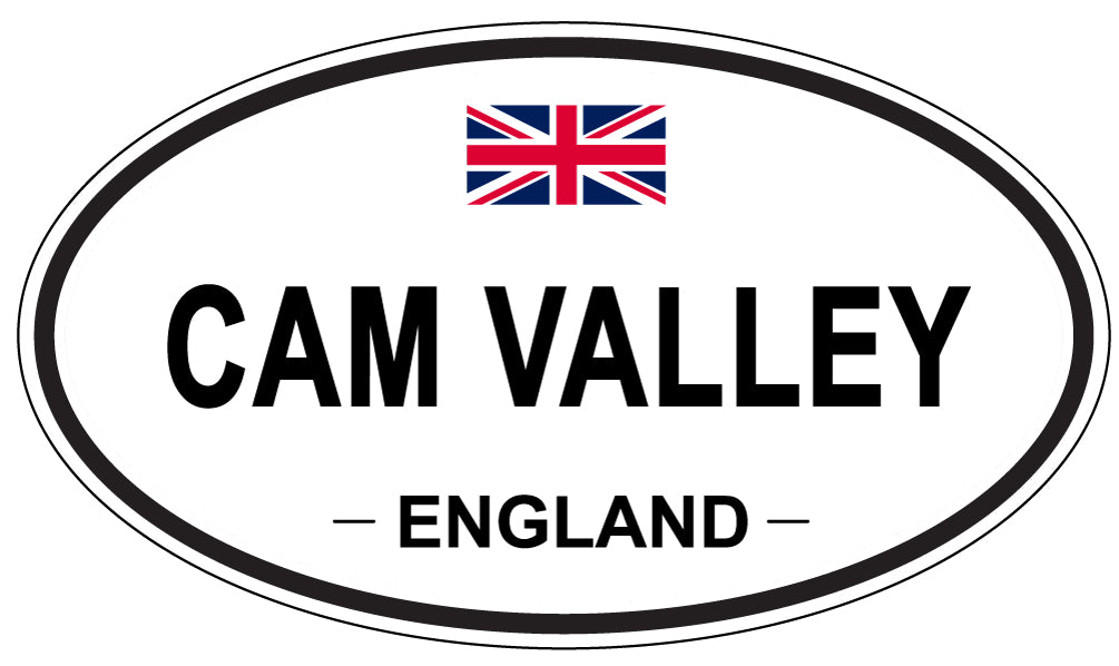 CAM VALLEY, ENGLAND - Oval Sticker